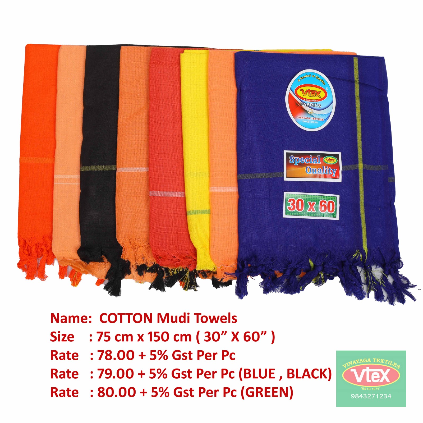 cotton Mudi Towels